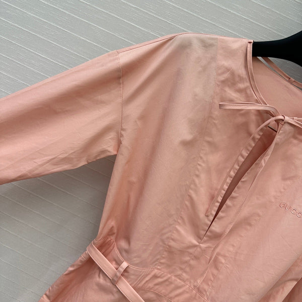 Gucci 25 Shirt Jumpsuit Pink Cotton