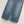 CC 25 Embroidered Midi Skirt Blue Denim Cotton