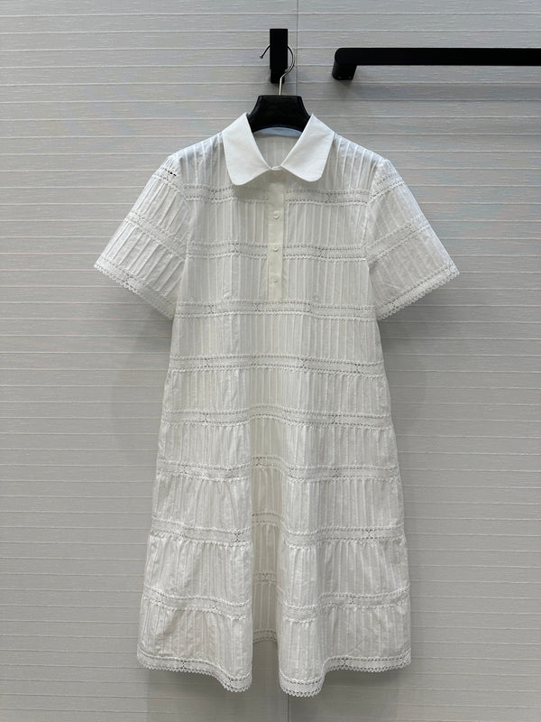 Celine 25 Shirt dress White Cotton