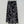 CC 25 Wave Pattern Long Skirt Black Silk Cotton