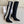 Dior 2025 Tribales Heeled Ankle High Boot 80mm Black White Suede 501198