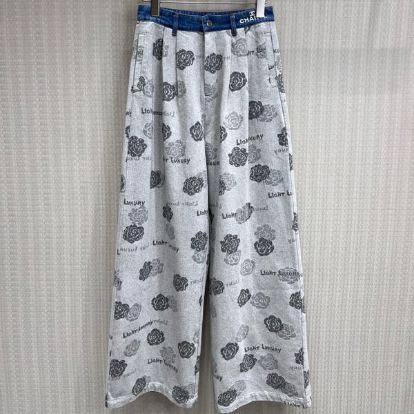 CC 2026 Wide-Leg Pants Jean Grey Cotton 637166