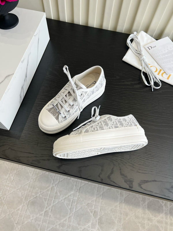 CD Dioriviera Walk'n'Dior Sneaker Grey White Cotton 851247