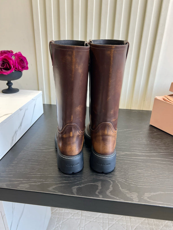 Miu Miu 2026 Fume Boots Cowhide 977054
