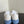 LV Sneakers Time Out  Logo Print White Mix Light Blue Calfskin