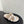 HM Chypre Sandal In Light Brown Mix White Suede And Fleece Lining 961139