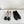 Ballet Flats Black Tweed Grosgrain Flower
