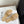 Petal Anagram Slide in Beige Soft Calfskin 273516