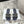 CD Dway Slide Deep Blue Mix White Black Embroidered Cotton