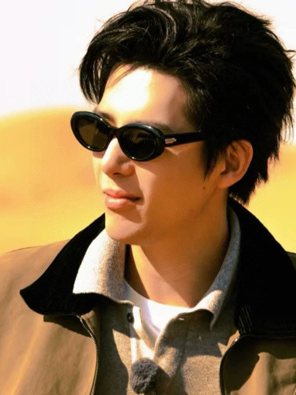OVAL FRAME SUNGLASSES G364 IN ACETATE