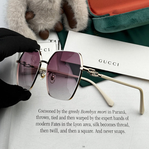 OVERSIZED SQUARE FRAME SUNGLASSES G1639 IN METAL