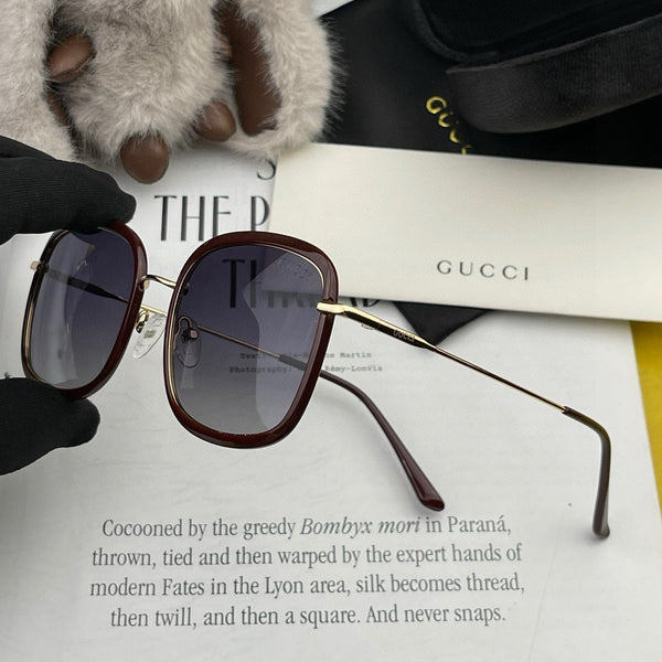 SQUARE FRAME SUNGLASSES G2242 IN ACETATE AND METAL