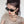CAT EYE SUNGLASSES L1335 IN BLACK ACETATE