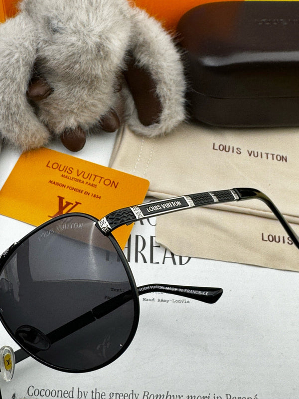 PILOT SUNGLASSES L66 IN BLACK METAL