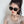 SQUARE SUNGLASS L8130 IN METAL AND ACETATE FRAME