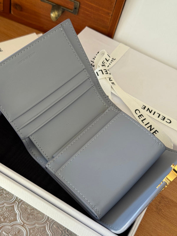 TRIOMPHE 10 CALFSKIN WALLET GLACIER