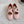 ALAIA CRISS CROSS BALLET FLAT IN BABY PINK LAMBSKIN WITH SILVER HARDWARE