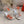 RC Flower Sandals Silver Sheepskin Rhinestones 328464