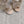 RC Flower Sandals Beige Sheepskin Rhinestones 328467