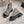 CC 24 Combat Boots 50mm Grey Black Calfskin & Sheepskin 404288