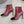 CC 25 Pearl Heel Boot Burgundy Black Calfskin 516654