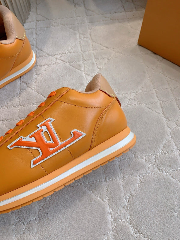 LV BUTTERSOFT Sneaker Yellow Monogram-Printed Lambskin 516885