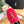 SL YVES LOGO SLIP ON RED CANVAS