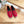 SL YVES LOGO SLIP ON RED CANVAS