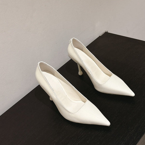 lxia 10cm white goatskin