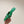 CAGOLE POINTED HIGH MULES IN GREEN SHINY CALFSKIN