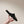 FLAT MULES IN BLACK SMOOTH CALFSKIN GOLD BUCKLE