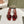 Miu x Balanc Studded Buckle Elegant Mules 45mm Burgundy Patent Leather
