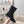 cc boots black lace fabric grosgrain