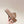 RISE SANDALS IN BEIGE SHINY LAMBSKIN GOLD BUCKLE