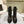 CC 24ss Fold-Over Low Boots 40mm Black Quilted Sheepskin 447478