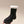 ANKLE BOOTS IN BLACK EMBOSSED CALFSKIN AND WHITE SHEARLING