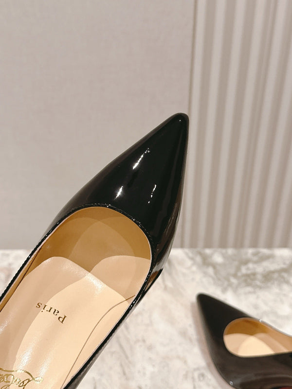 CL 25s So Kate Pumps 95mm Black Patent Leather 446681