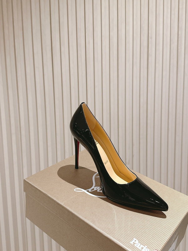 CL 25s So Kate Pumps 95mm Black Patent Leather 446681