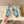 CL 25s Me Dolly Sandal Mule Heel Pump 85mm Blue Sheepskin 446689