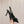 CC 25ss Bow Tie Slingbacks 85mm Black Satin & Patent Leather 447414