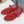 Alaia 25 Laminated Fishnet Ballet Flats Red Lambskin 576443