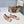 MM Strappy Split-Toe Ballerina Beige Satin 893692