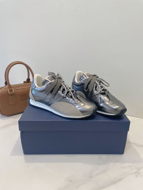 CD 26s D-Sketch Sneakers Grey Suede Lambskin 908094