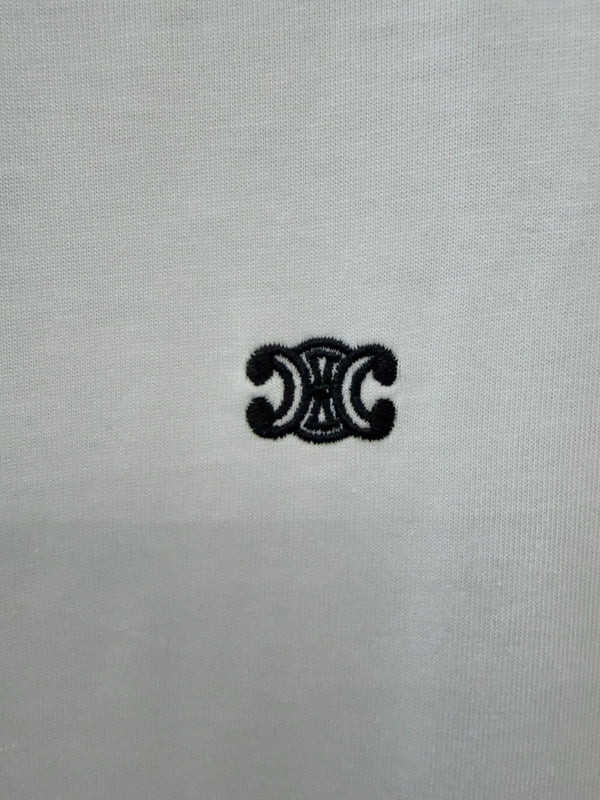 Celine Triomphe Embroidery T-shirt Cotton 351310