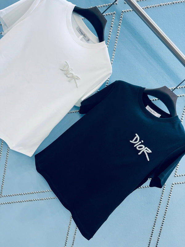 CD SS26 T-Shirt With Logo Cotton 351337