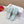 Petal Anagram Slide in Sky Blue Soft Calfskin 273743