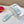 Petal Anagram Slide in Sky Blue Soft Calfskin 273743