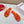 Petal Anagram Slide in Orange Soft Calfskin 273740
