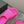 POOL CROCS SLIDE SANDAL IN BRIGHT PINK RUBBER