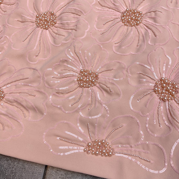 VT 26s Sequin Embroidery Sleeve Dress Cotton Polyester Fiber 400527